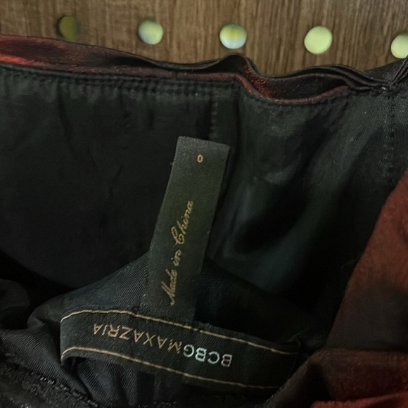 Stunning BCBGMAXAZRIA dress size 0 part dress formal semi formal - Picture 5 of 6